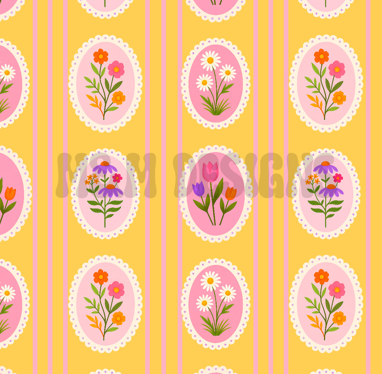 Floral Frames Yellow