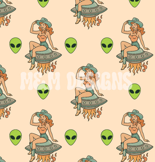 Cowgirl Alien Invasion