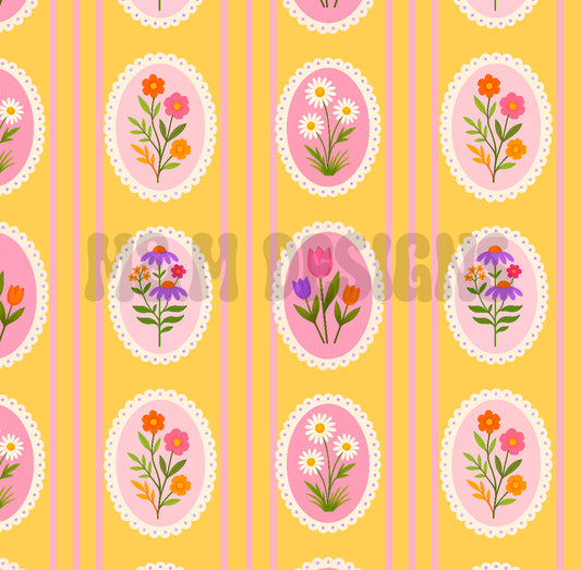 Floral Frames Yellow