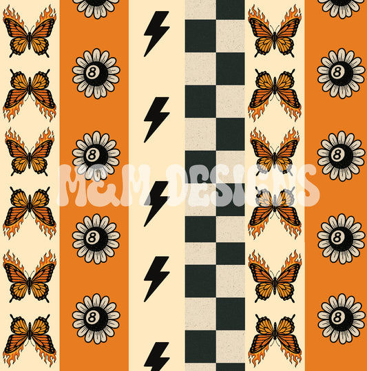 Flamin Butterfly Stripes