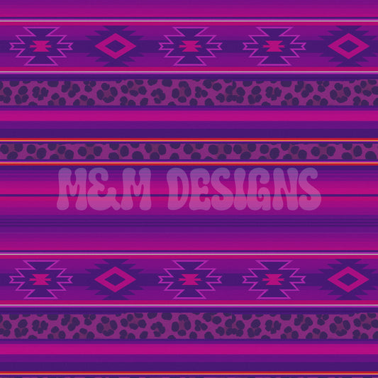 Purple Leopard Serape