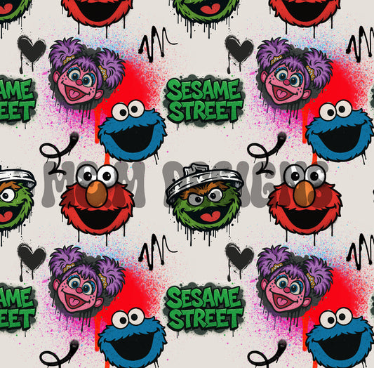 Graffiti Sesame Street