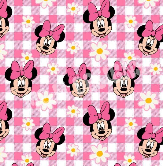Pink Mouse Gingham